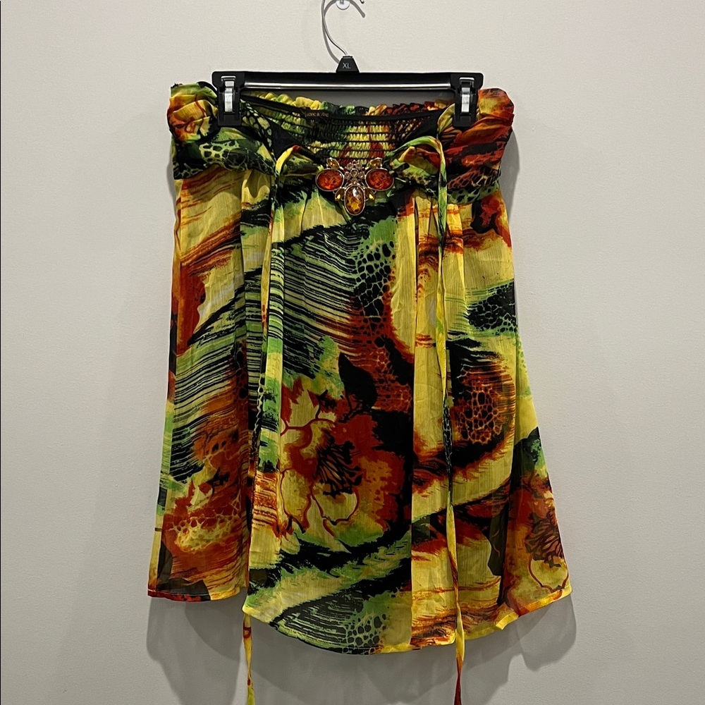 Vibrant Multicolor A-Line Skirt